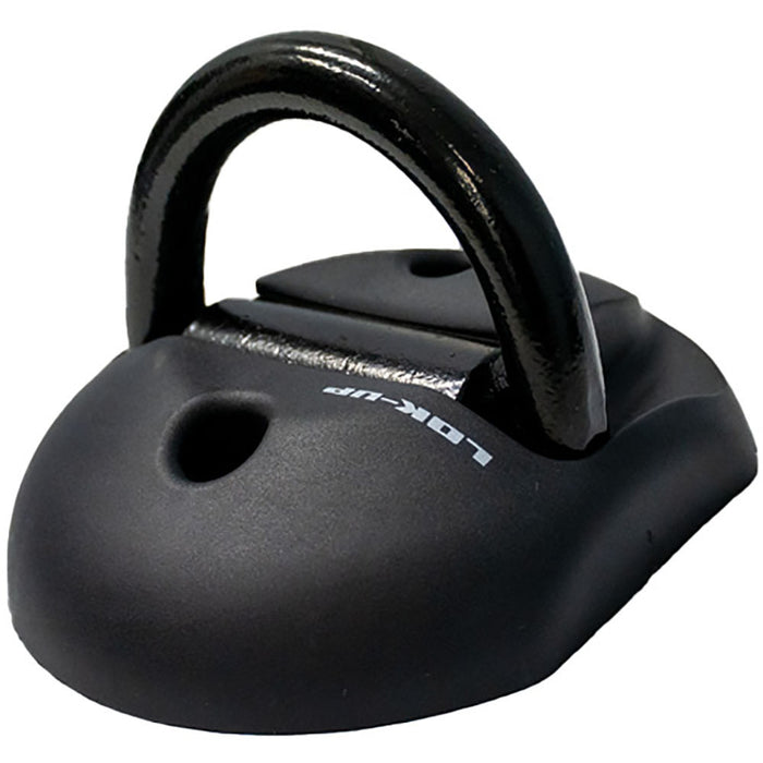 LOK UP H/DUTY FLOOR MOUNT BLACK 75MM