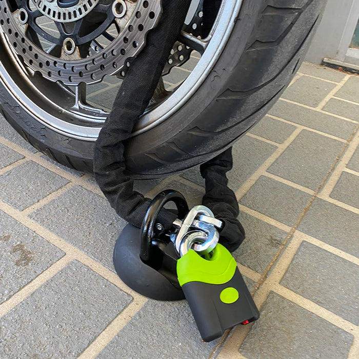 LOK UP H/DUTY FLOOR MOUNT BLACK 75MM
