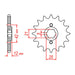 MTX 571 Steel Front Sprocket #530 (10-17A)