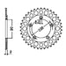 MTX 491 (2) Steel Rear Sprocket #520 (11-601)