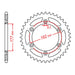MTX 223 Steel Rear Sprocket #520 (11-HSQ1)