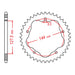 MTX 751 Steel Rear Sprocket #520 (11-751)