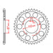 MTX 807 Steel Rear Sprocket #525 (11-33C)
