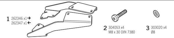 Shad Top Case Fitting Kit Honda MSX125 Grom 1720 (Suit SH2959)