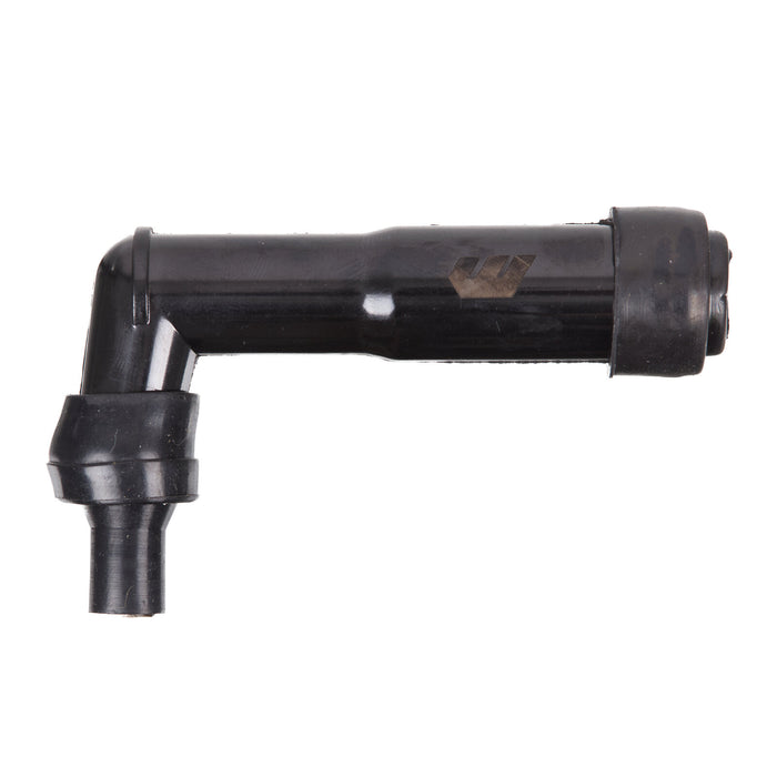 Whites Spark Plug Cap - Replaces XB05F - Long Right Angle - Black