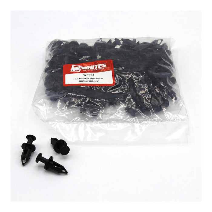 Whites Nylon Pry Rivets - 8mm (100 Pack)