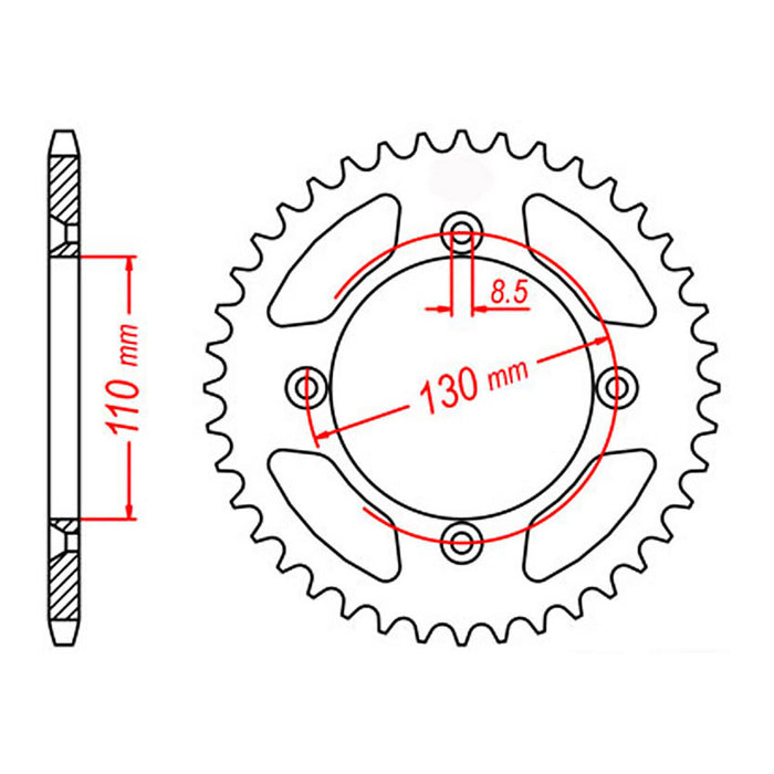 XAM Sprocket Kit Honda CR80 / 85 BW 15/55