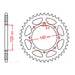 XAM Sprocket Kit Kawasaki KLR650 '22-'24 X-Ring - Gold 15/43