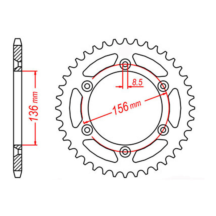 XAM Sprocket Kit Sherco 250/300SH2 X-Ring 14/48