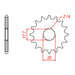 XAM Sprocket Kit Yamaha YZ125 '02-'04 13/49