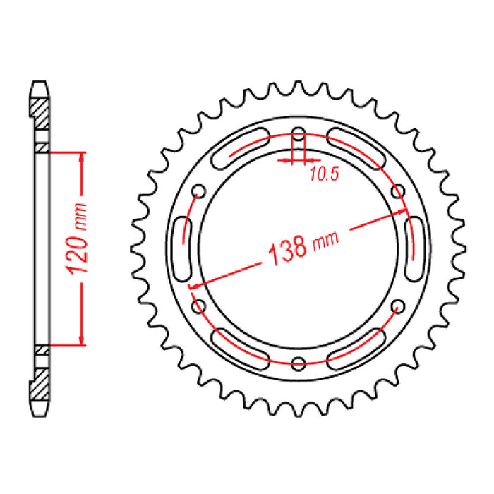 XAM Sprocket Kit Honda CBR250R '11- X-Ring Gold 14/38