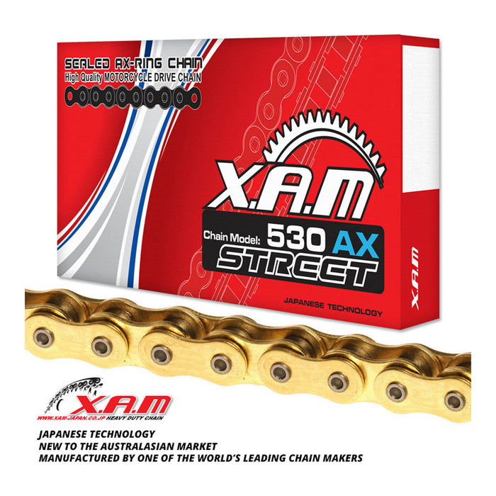 XAM Sprocket Kit Honda CBR600 '87-'90 X-Ring Gold 15/43