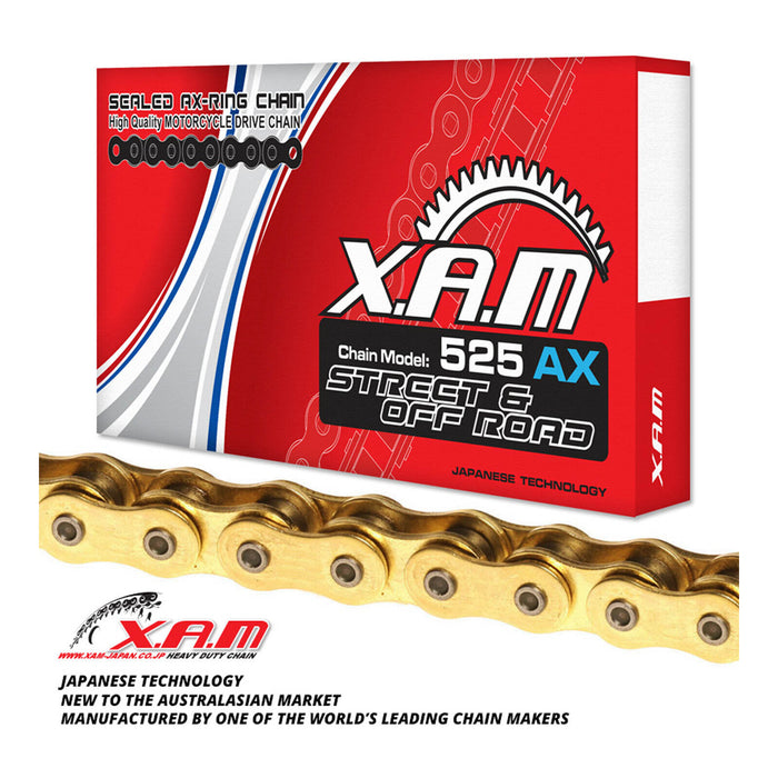 XAM Sprocket Kit Suzuki SV650-S '99-'09 X-Ring Gold 15/44