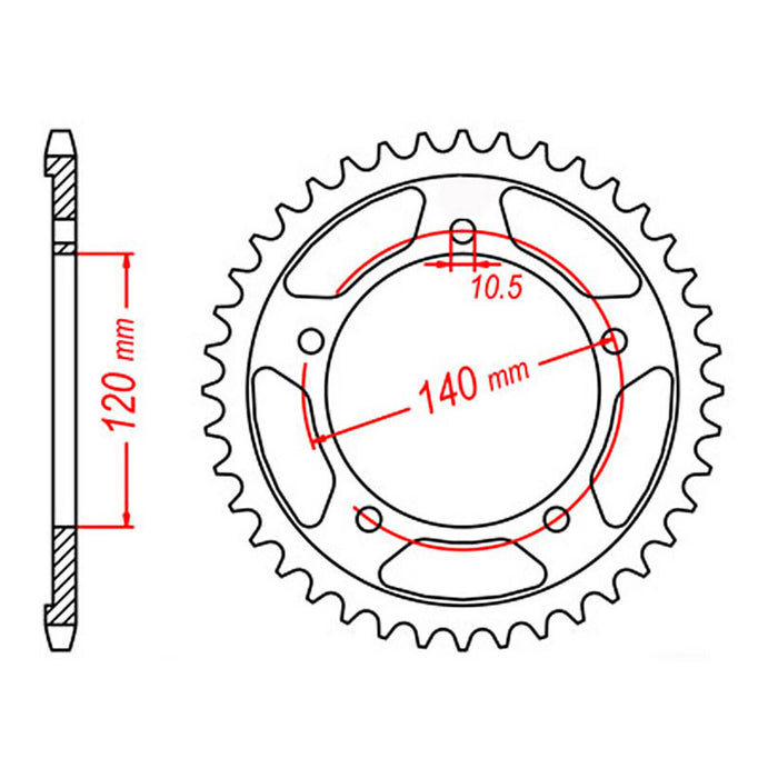 XAM Sprocket Kit Suzuki DL1000 V-Strom '14-'20 - 525AX 17/42
