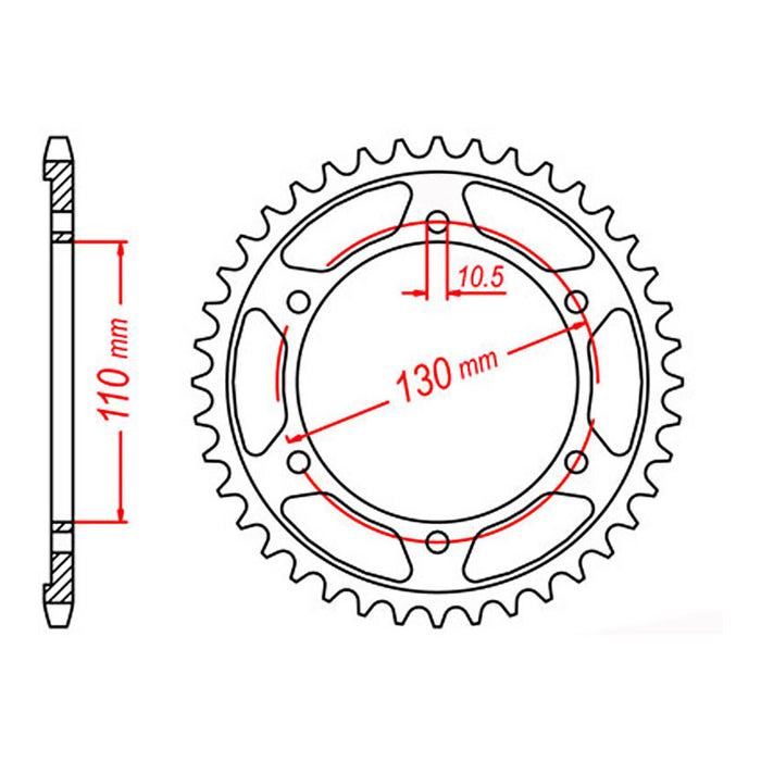 XAM Sprocket Kit Yamaha FZ6/R '06-'09 X-Ring Gold 16/46