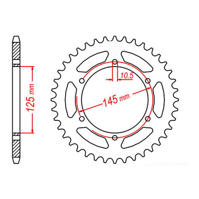 XAM Sprocket Kit Yamaha MT03 '06-'12 X-Ring 15/47