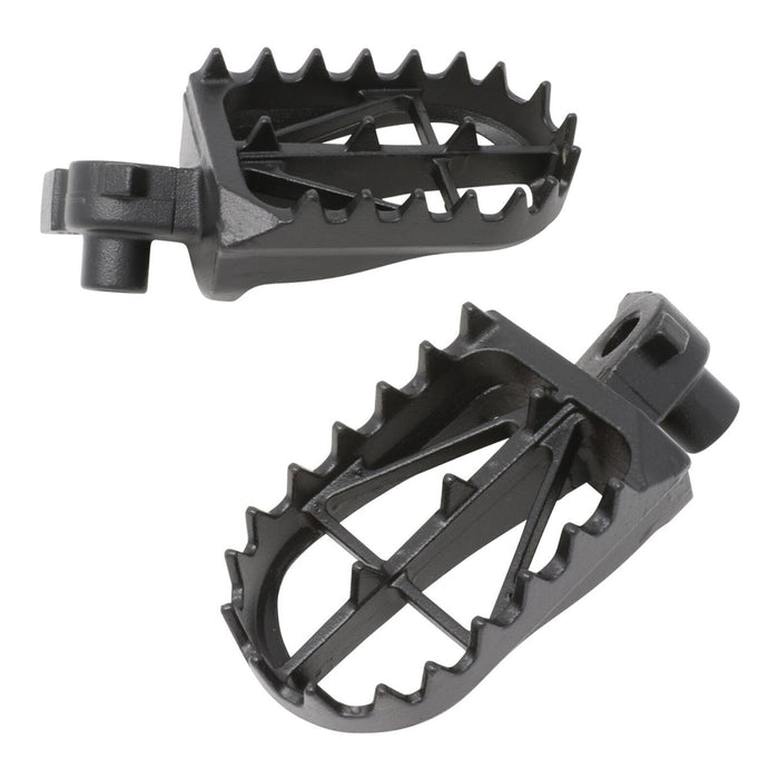 Zeta Wide Chromoly Mid Foot Pegs - Kawasaki KX65 / KX80 / KX85 / KX100