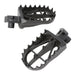 Zeta Wide Chromoly Mid Foot Pegs - Kawasaki KX65 / KX80 / KX85 / KX100