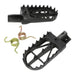 Zeta Wide Chromoly Mid Foot Pegs - Honda XR250 Motard / Baja / XR250R / XR400R