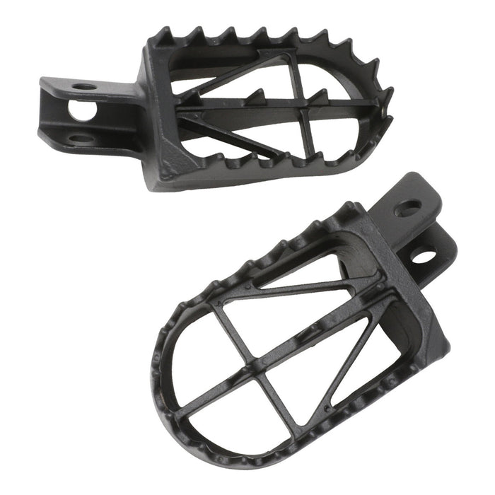 Zeta Wide Chromoly Mid Foot Pegs - Kawasaki KLX110 / KLX110L / Suzuki DR-Z50 / D