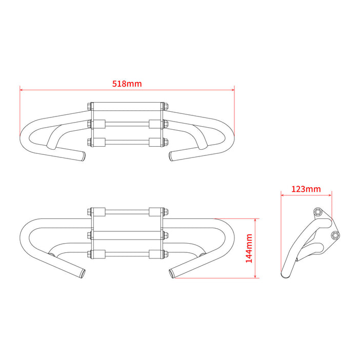 Zeta Pipe Engine Guard- Honda CRF250L '21-