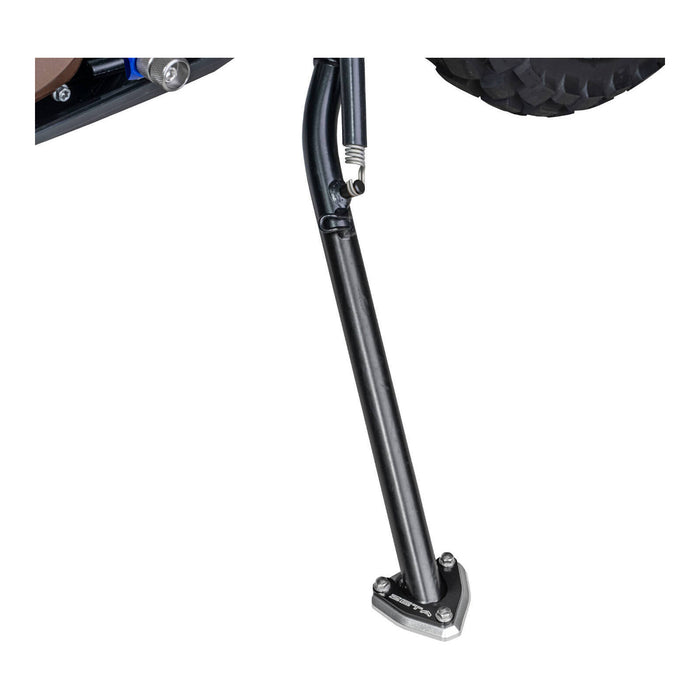 Zeta Side Stand Extender - Black / Silver - Husqvarna 701 Enduro ('17-) / KTM 69
