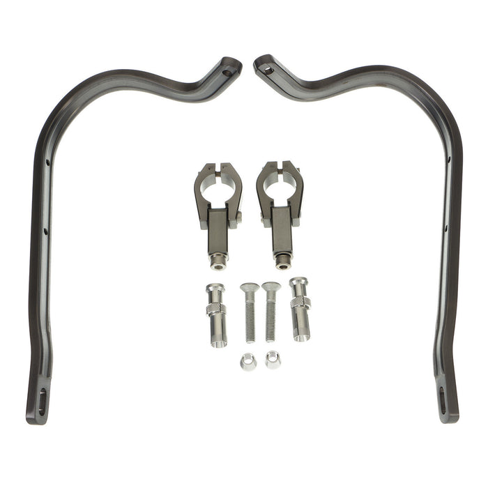 Zeta Armour Handguards Bent for 28.6mm Handlebars - Titanium