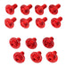 Zeta Aluminium Plastic Bolt Set - Suzuki RM-Z250 ('10-'18) 17 Piece - Red