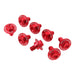 Zeta Fork Guard Bolt Set 8-Piece Honda - Red