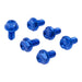 Zeta Fork Guard Bolt Set (6 Pack)- Yamaha - Blue