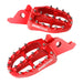Zeta Aluminium Foot Pegs - Honda CRF250 / CRF450, CRF250L / M / Rally - Red