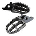 Zeta Aluminium Foot Pegs - Kawasaki KX250F / KX450F - Black
