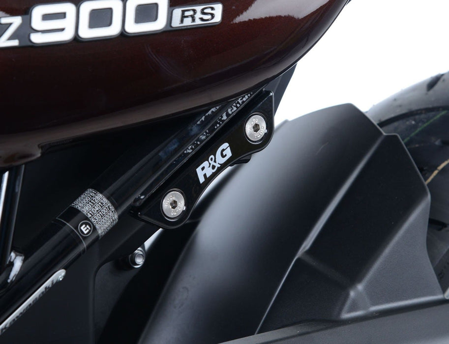 Rear Footrest Plates (pair BLK),Kawasaki Z900/Z900RS