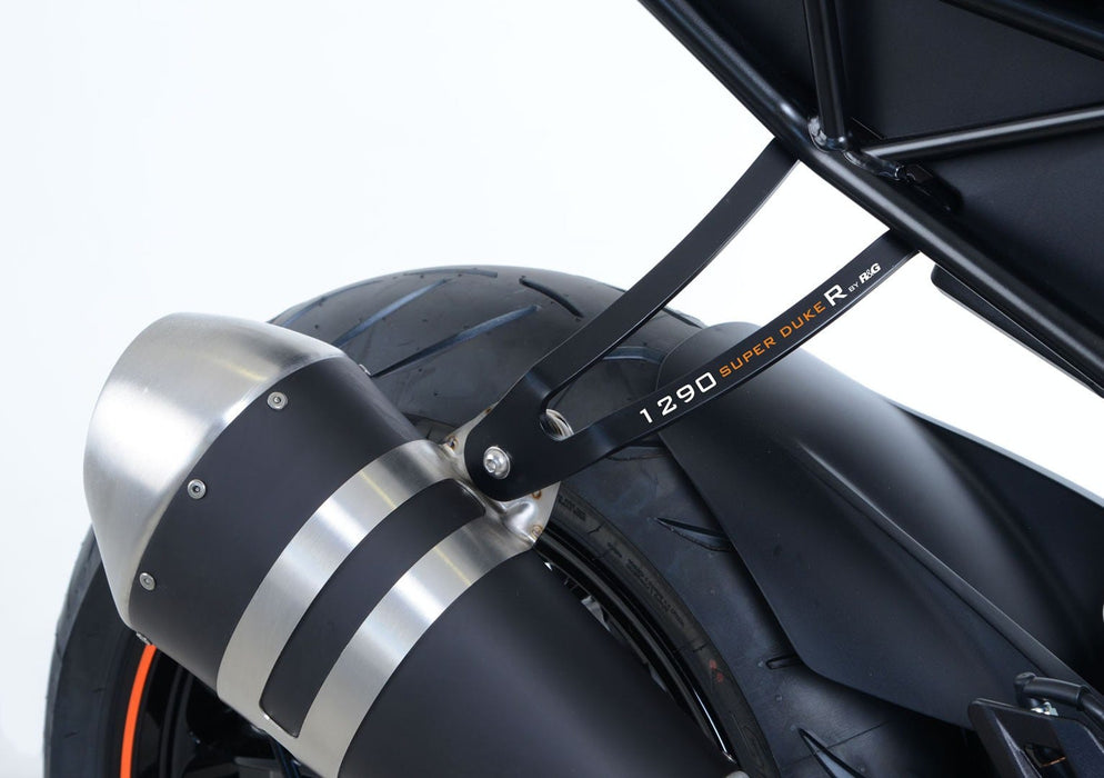 R&G EXHAUST HANGER, BLACK, KTM 1290 SUPER DUKE '17-