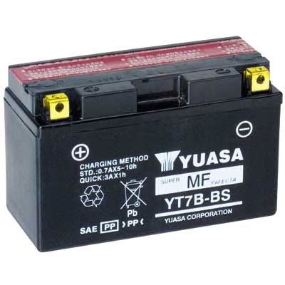 YUASA SUPER MF BATTERY (YT7B4) YT7B-BS