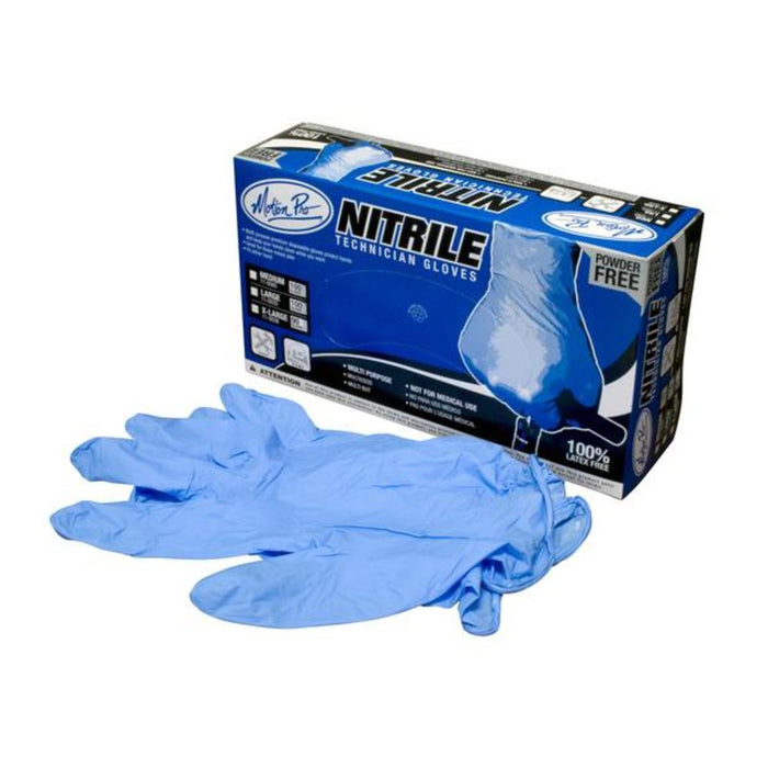 Motion Pro Nitrile Gloves Large , Box of 100    - Discontinued