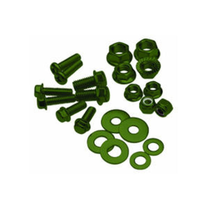 Motion Pro - Bolt, Flange, M6xP1.0x45mm, Olive Green, PK-10