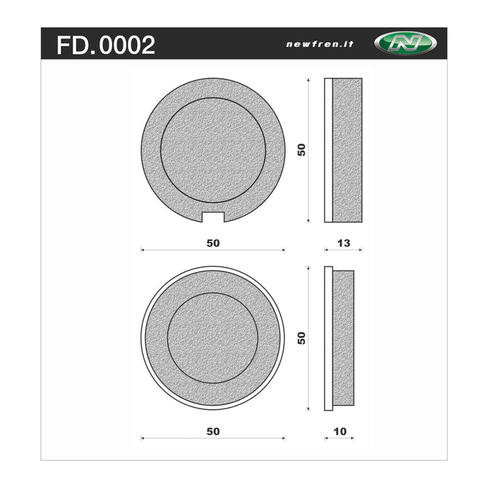 New Fren Front Brake Pads - Touring Organic Kawasaki Z750 KZ750 Twin 76/Suzuki GT250 73-76