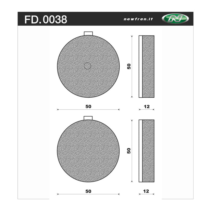 New Fren Front Brake Pads - Touring Organic Suzuki GS1000E 78-79