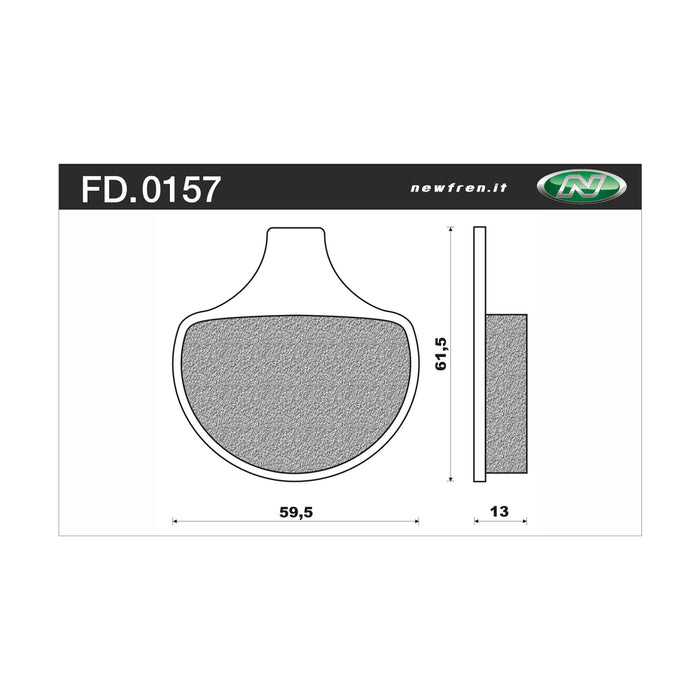 New Fren Front/Rear Brake Pads - Touring H/D Organic Harley Devidson