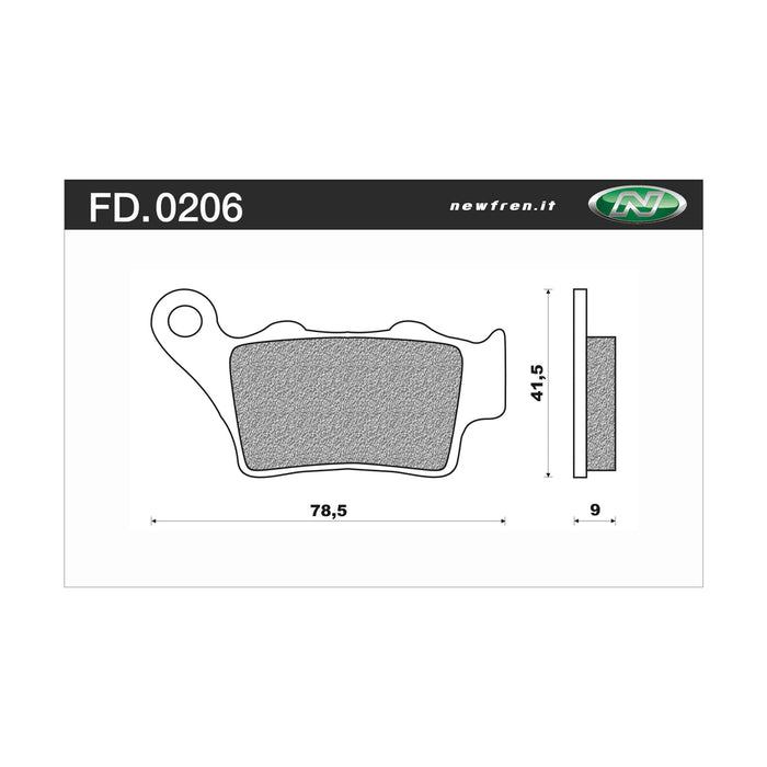 New Fren Front/Rear Brake Pads - Off Road Dirt Organic Aprilia/BMW/CCM