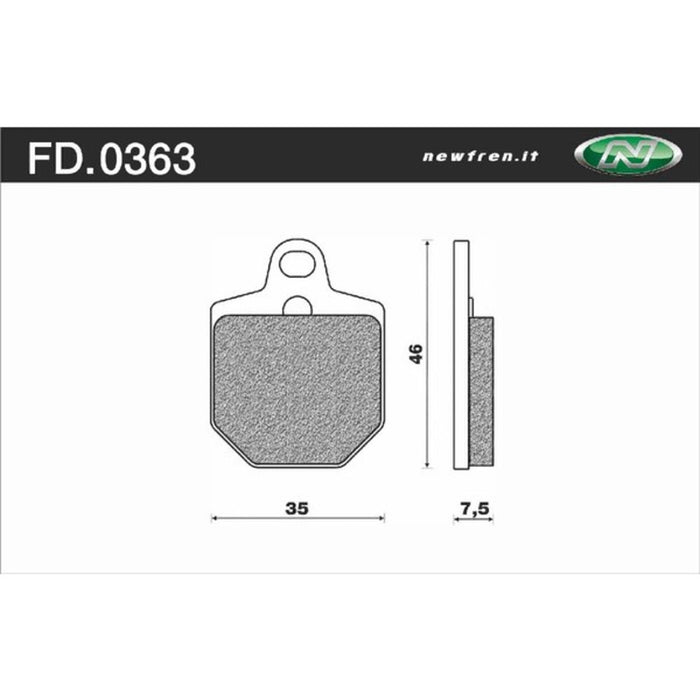 Newfren Prake Pads - Touring Sintered KTM 450 SMR 2010-2011