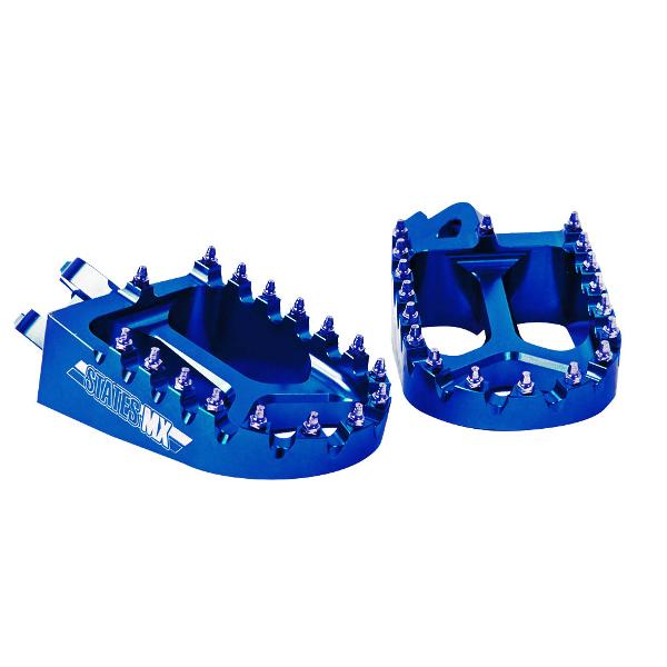 STATES MX Footpegs Kawasaki Blue