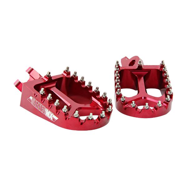 STATES MX Footpegs Suzuki Red