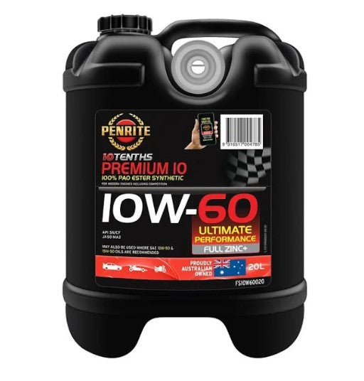 Penrite MC-4St 10W-60 100% Pao Ester Full Synthetic Engine Oil 20 Ltr