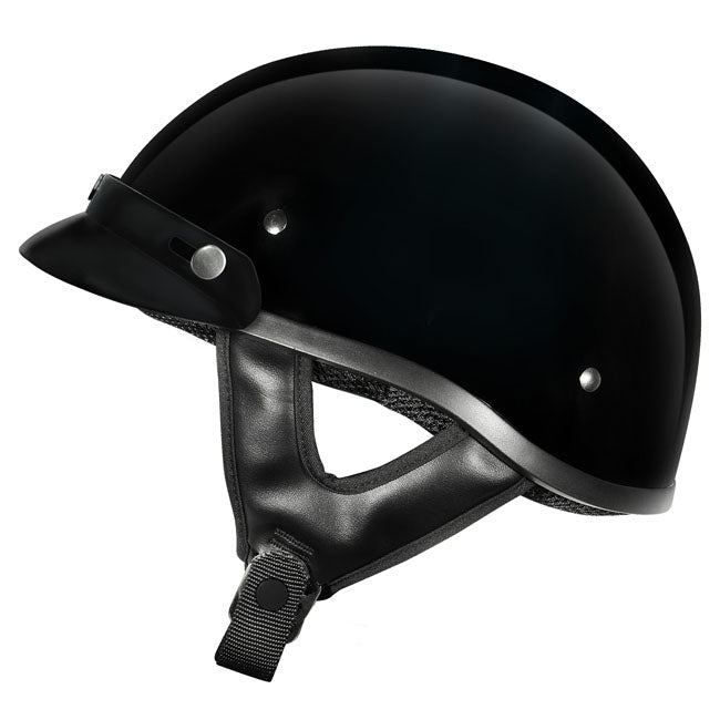 M2R Rebel/ Shorty Helmet Black With Peak/S