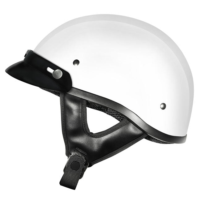 M2R Rebel/ Shorty Helmet White With Peak/S