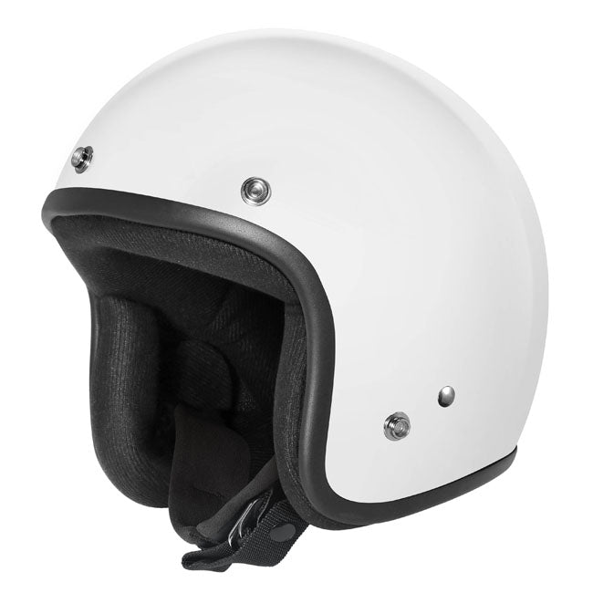 Dririder Base Motorcycle Open Face Helmet - White/M