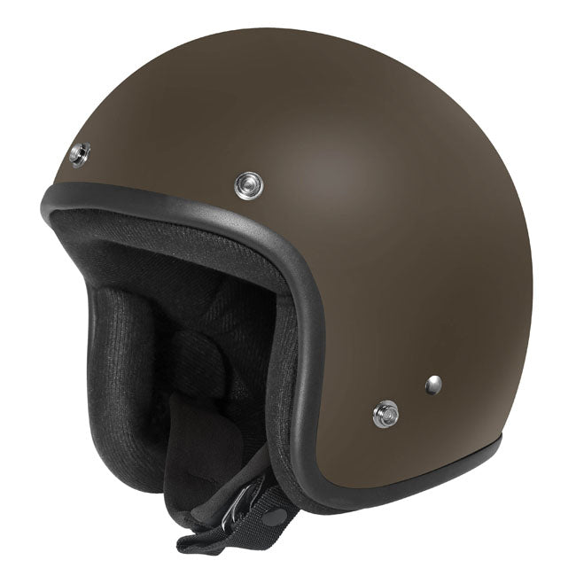 Dririder Base Open Face Helmet - Matte Brown   XS