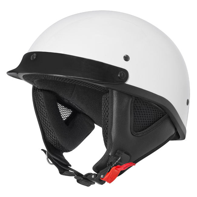 M2R Atv Motorcycle Open Face Helmet With Peak - White/3 Extra Large